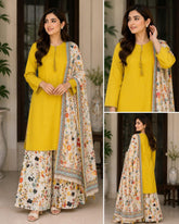 Lawn stuff, plain shirt, duppata diamond stuff and full printed, plazo lawn cotton stuff and full printed with nice stitching and 3pc trending article