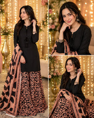 Lawn stuff, plain shirt, duppata diamond stuff and full printed, plazo lawn cotton stuff and full printed with nice stitching and 3pc trending article