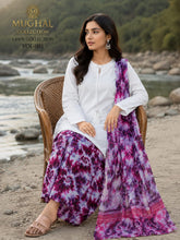 Lawn stuff, plain shirt, duppata diamond stuff and full printed, plazo lawn cotton stuff and full printed with nice stitching and 3pc trending article